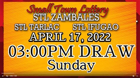 STL TARLAC, STL ZAMBALES & STL IFUGAO 03:00PM 2nd .